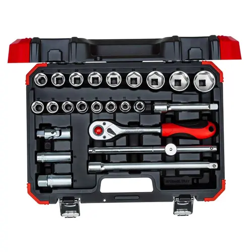 Jogo de Soquete Sextavado 1/2" Gedore Red 24 Peças