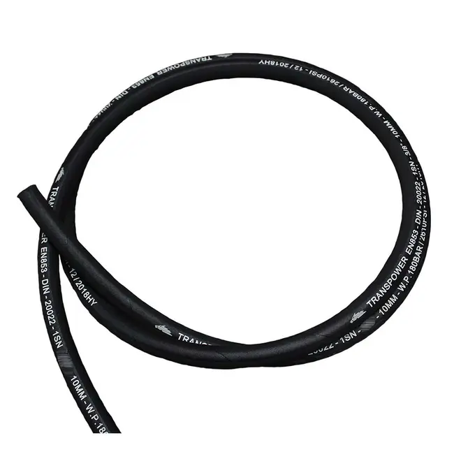 Mangueira Hidráulica 1/4" 2 Trama de Aço 1m