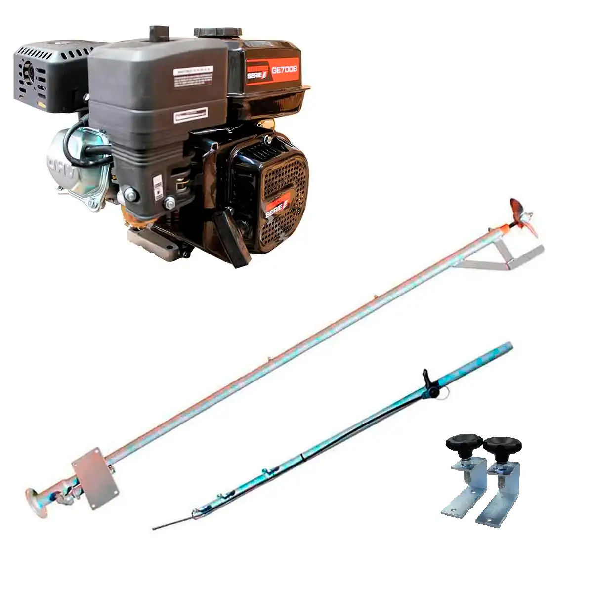 Rabeta Luxo 1,7 m para Barco com Motor Kawashima 7,0 cv