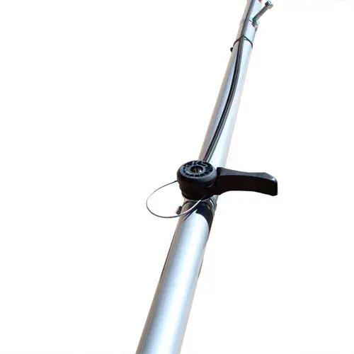 Rabeta Horizontal Simples 1,7 m Cinza Para Barco Branco 7 cv