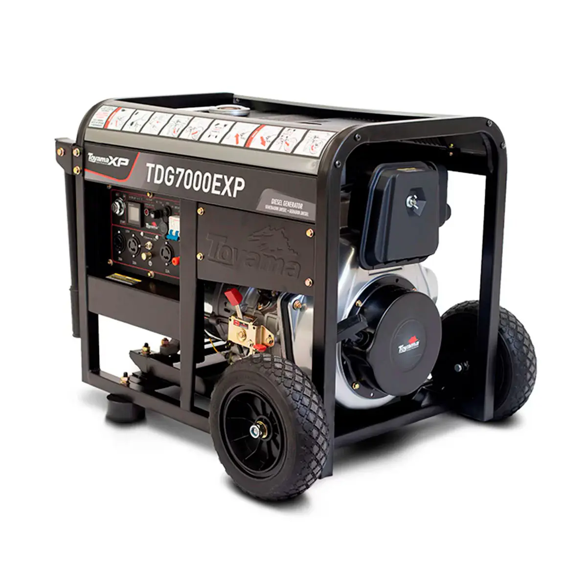 Gerador de Energia a Diesel Monofásico 110/220V 6 KVA Toyama TDG7000ExP