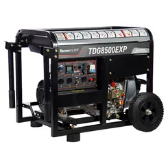 Gerador de Energia a Diesel 7000 W 7 KVA Toyama Mono 115/230V TDG8500ExP
