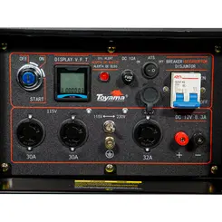 Gerador de Energia a Diesel 7000 W 7 KVA Toyama Mono 115/230V TDG8500ExP