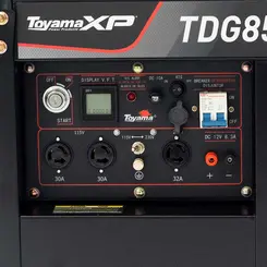 Gerador a Diesel Monofásico 110/220 V Partida elétrica 7 kVA Toyama TDG8500EBXP
