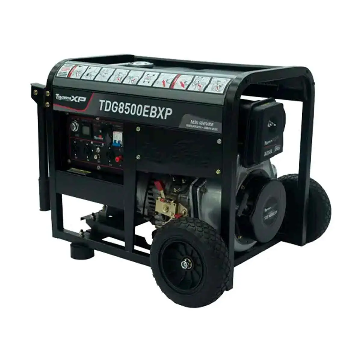 Gerador a Diesel Monofásico 110/220 V Partida elétrica 7 kVA Toyama TDG8500EBXP