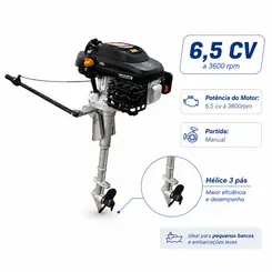 Rabeta Vertical com Motor a Gasolina Buffalo 6,5 cv BFGT4T