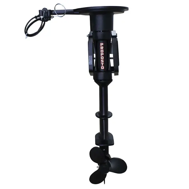 Rabeta Vertical de Alumínio Preta com Motor Toyama 6,5 cv TE65V1-HF Bristol