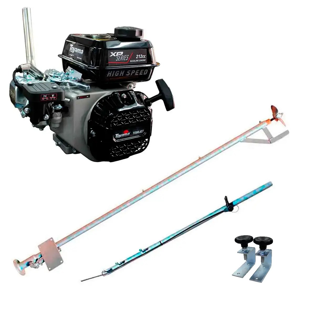 Rabeta Luxo 1,7 m para Barco com Motor 8 hp Toyama TE80JET