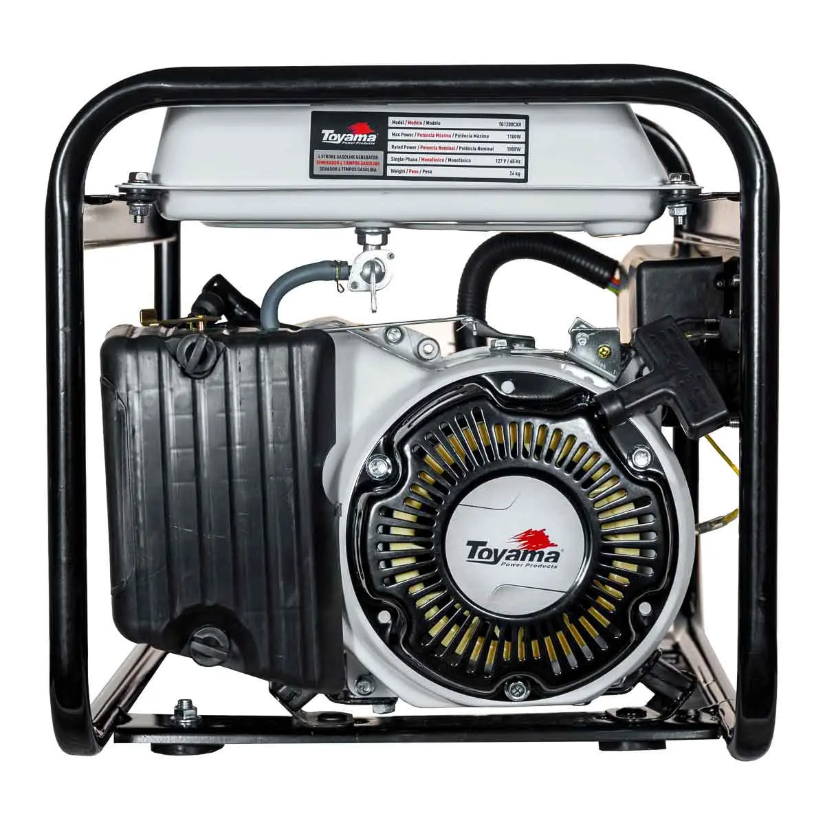 Gerador de Energia a Gasolina Monofásico 1100 W 1 KVA Toyama TG1200CXH-110