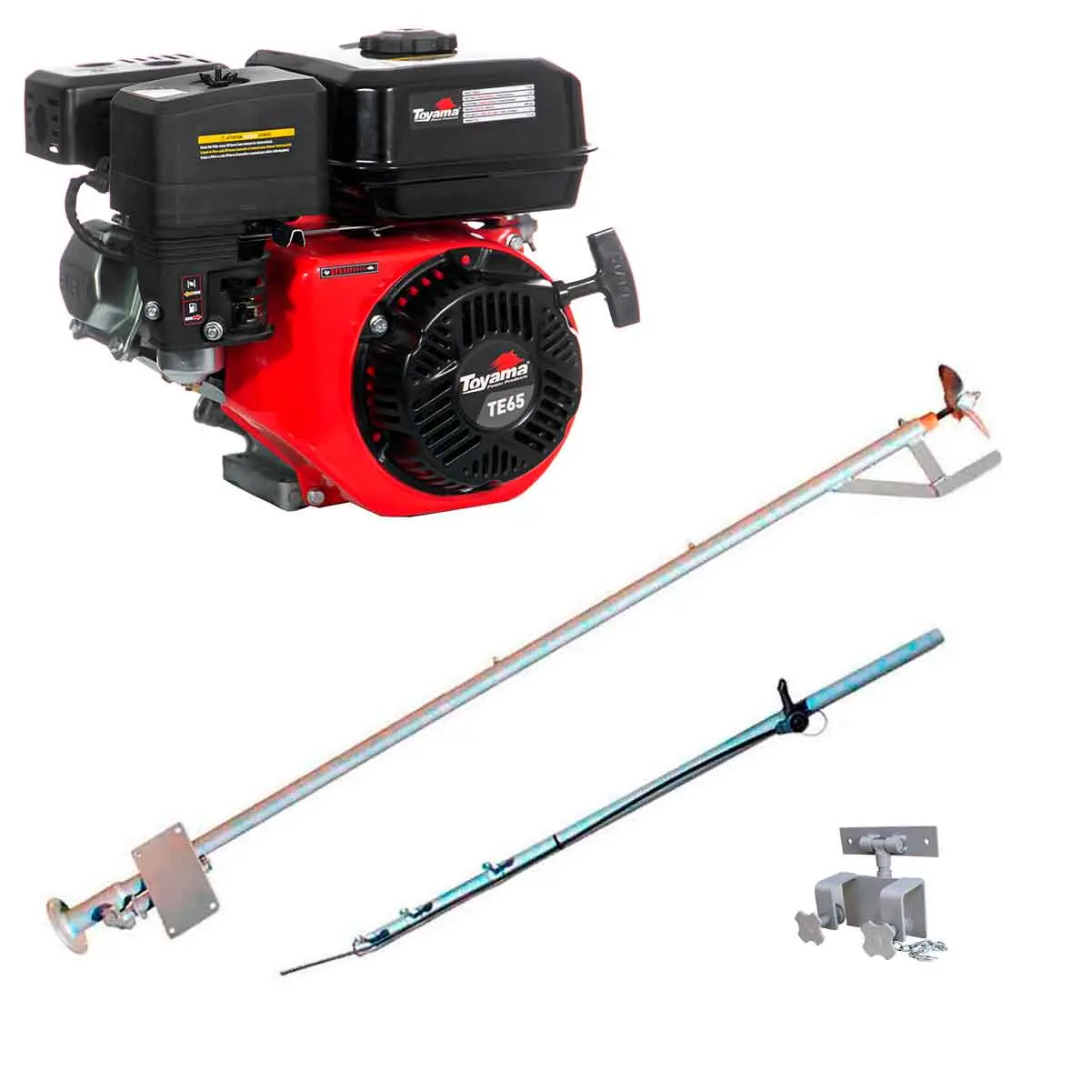 Rabeta Luxo 1,7 m para Barco com Motor Toyama 6,5 cv TE65X