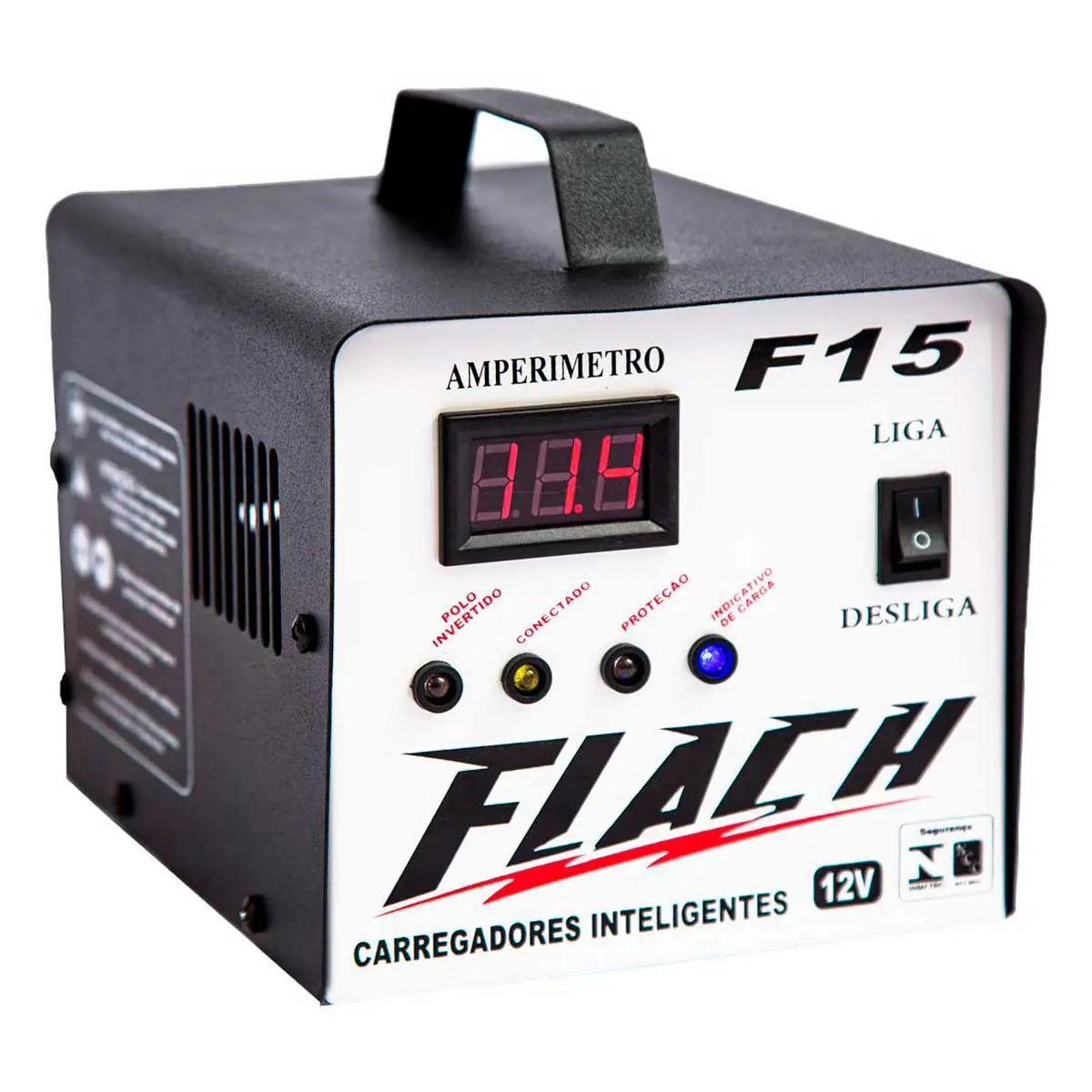 Carregador de Bateria com Auxiliar de partida F15 15A/12V
