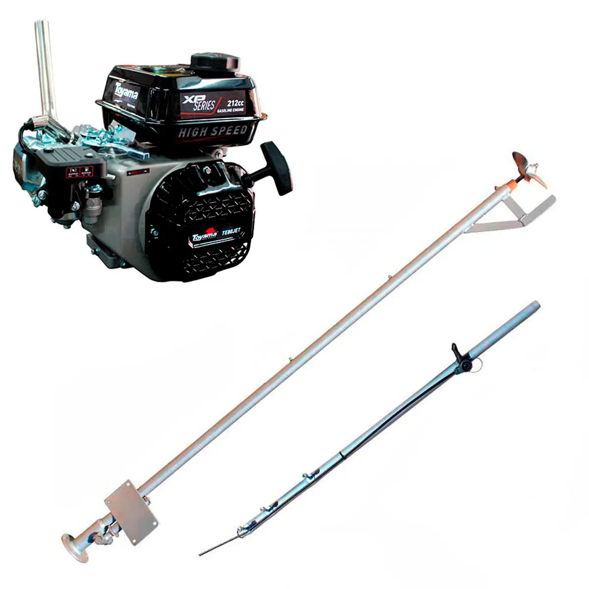 Rabeta para Barco 2,2 m Motor Toyama 8,0 cv Modelo Simples TE80JET