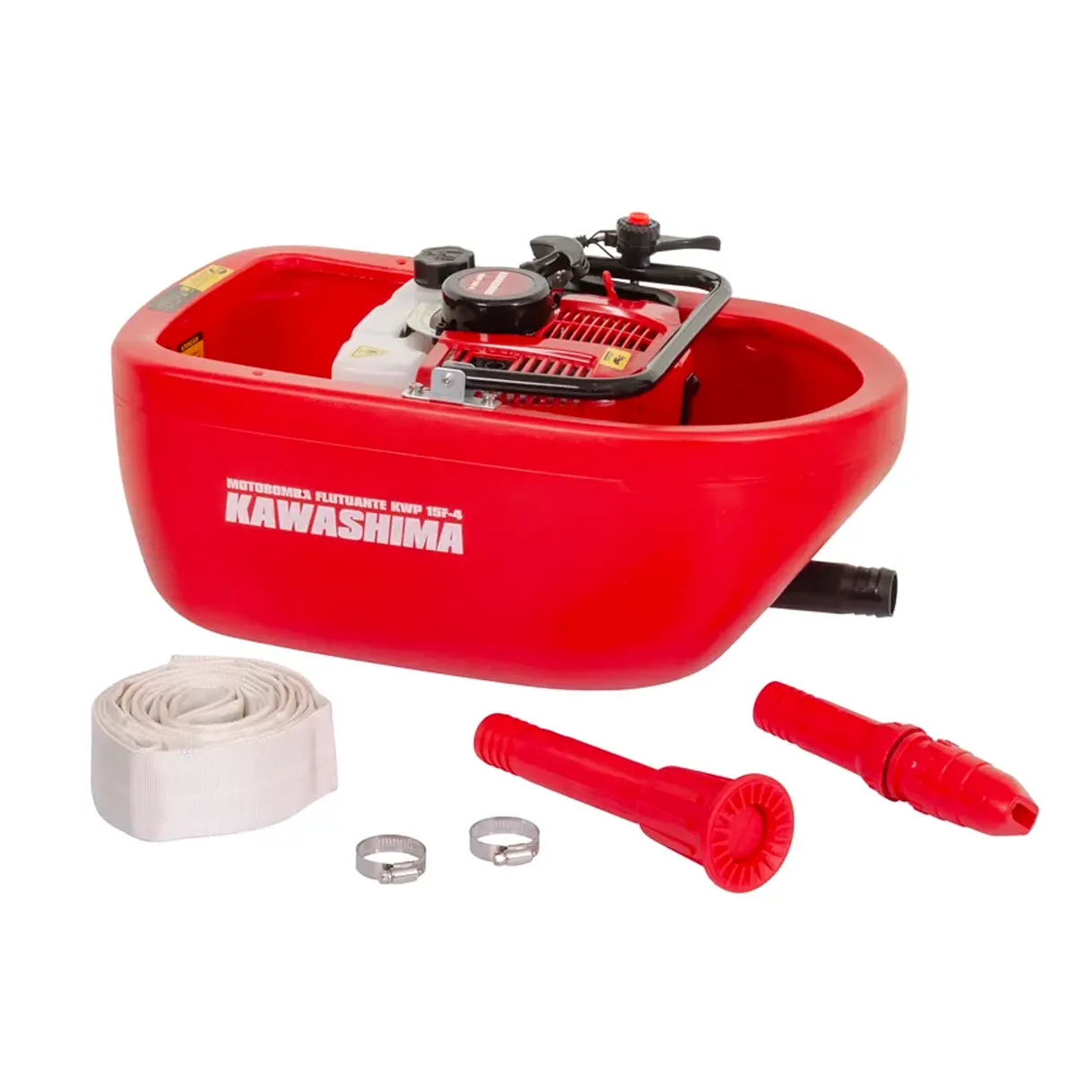 Motobomba Flutuante Gasolina 43cc 2T KWP15F-4 15 m³/h