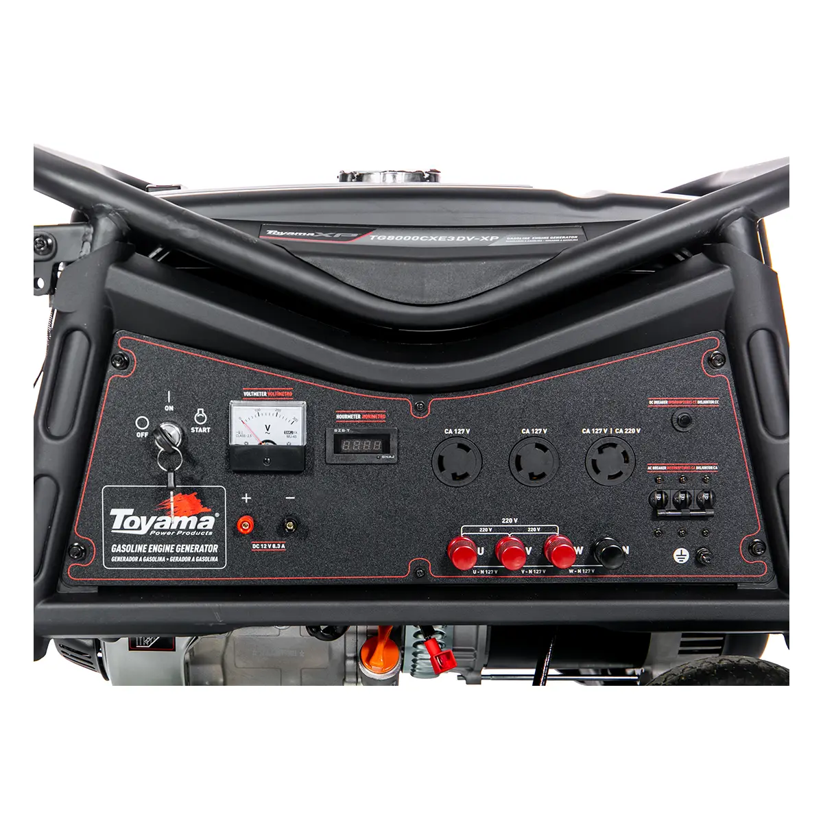 Gerador Toyama a Gasolina TG8000CXE3DV-XP Trifásico 220V 60Hz 8,9KVA