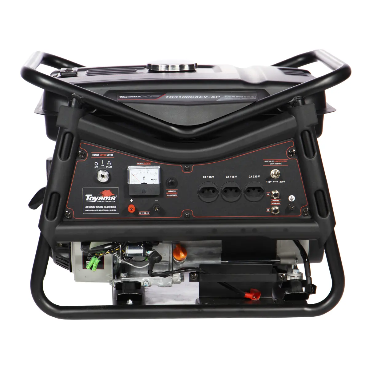 Gerador de Energia a Gasolina 3,1 kvA Monofásico 110/220V TG3100CXEV-XP Toyama