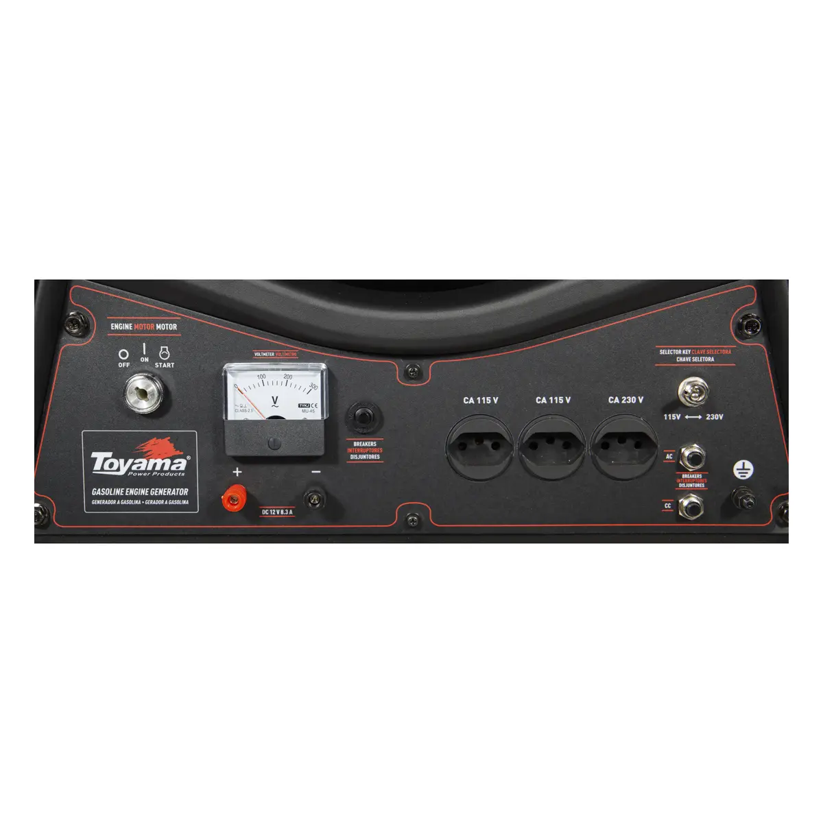 Gerador de Energia a Gasolina 3,1 kvA Monofásico 110/220V TG3100CXEV-XP Toyama