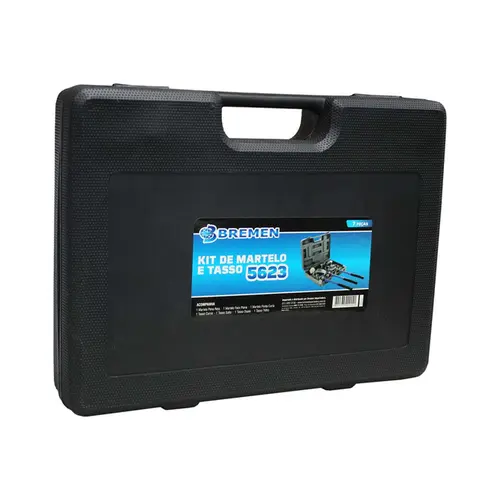 Kit de Martelo e Tasso com 7 peças em Aço Bremen 5623