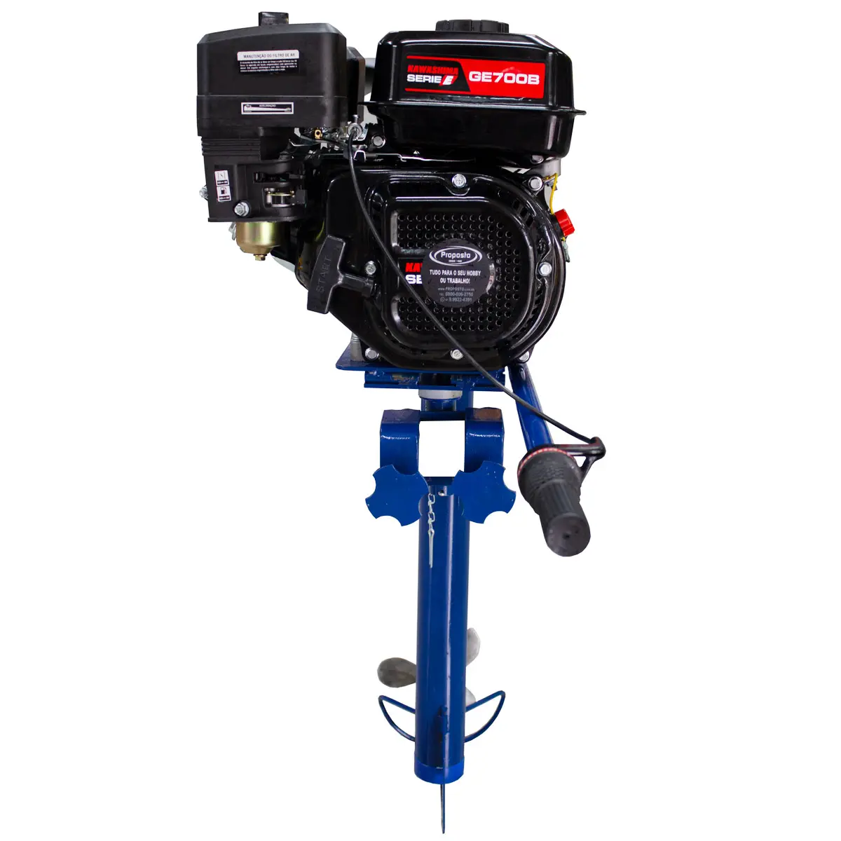 Rabeta Vertical com Motor a Gasolina Kawashima 7,0 cv GE700B