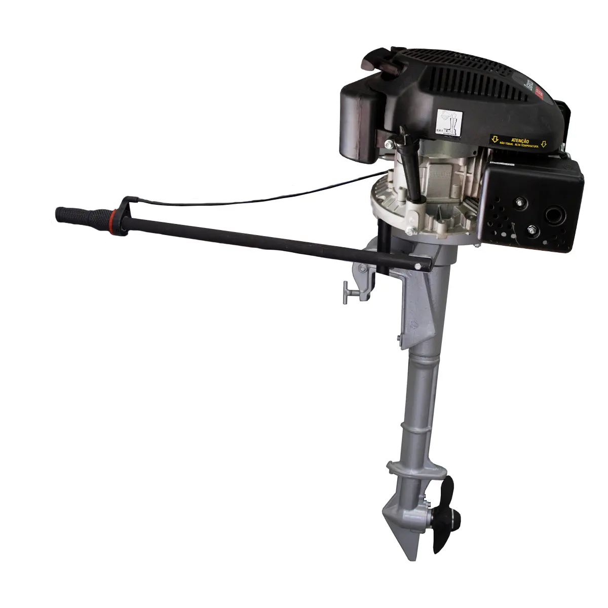 Rabeta Vertical com Motor a Gasolina 6,0 cv Partida Elétrica Branco