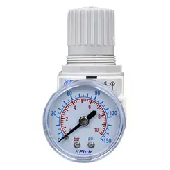 Regulador de Ar 1/4 Suporte + Manômetro 10Bar