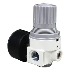 Regulador de Ar 1/4 Suporte + Manômetro 10Bar
