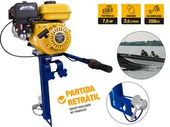 Rabeta Vertical com Motor a Gasolina Buffalo 7,0 cv BFG7