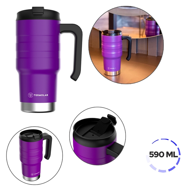 Copo Térmico Moove 590ml Cinza 1500CL - Loja Proposto