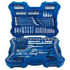 Jogo de Soquetes 214 peças 1/4 e 3/8 e 1/2 Riosultools 010127
