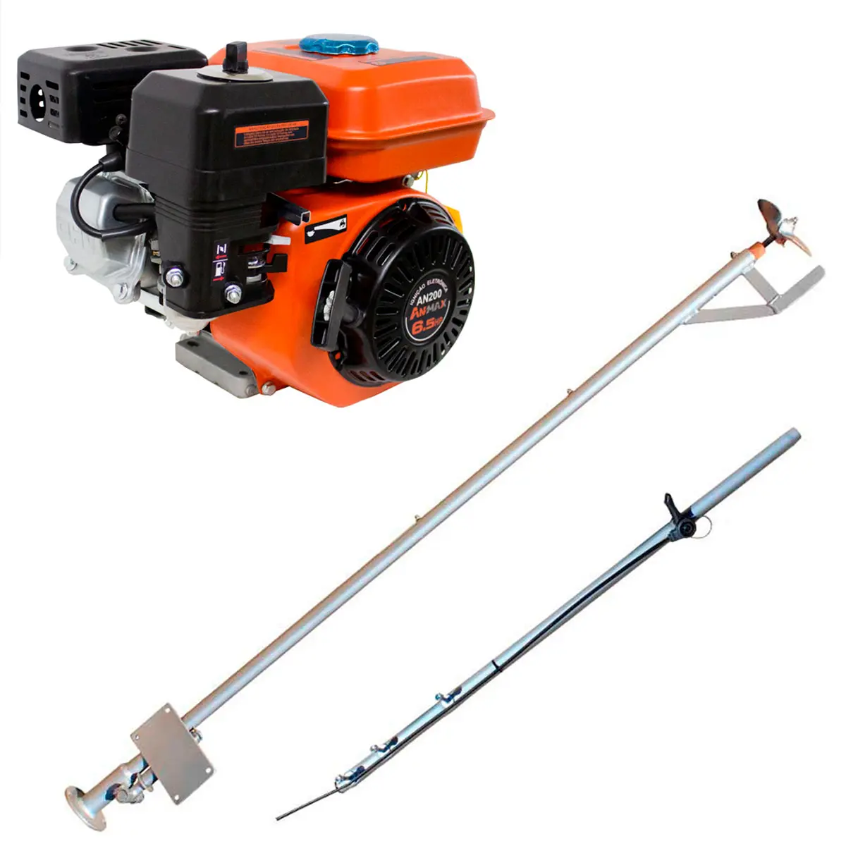 Rabeta Simples 1,7 m para Barco com Motor a Gasolina 6,5 cv Anmax AN200