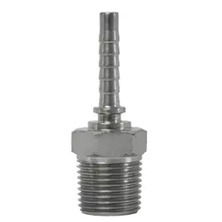 Terminal Macho Prensado 3/8 para Mangueira 1/4" NPT