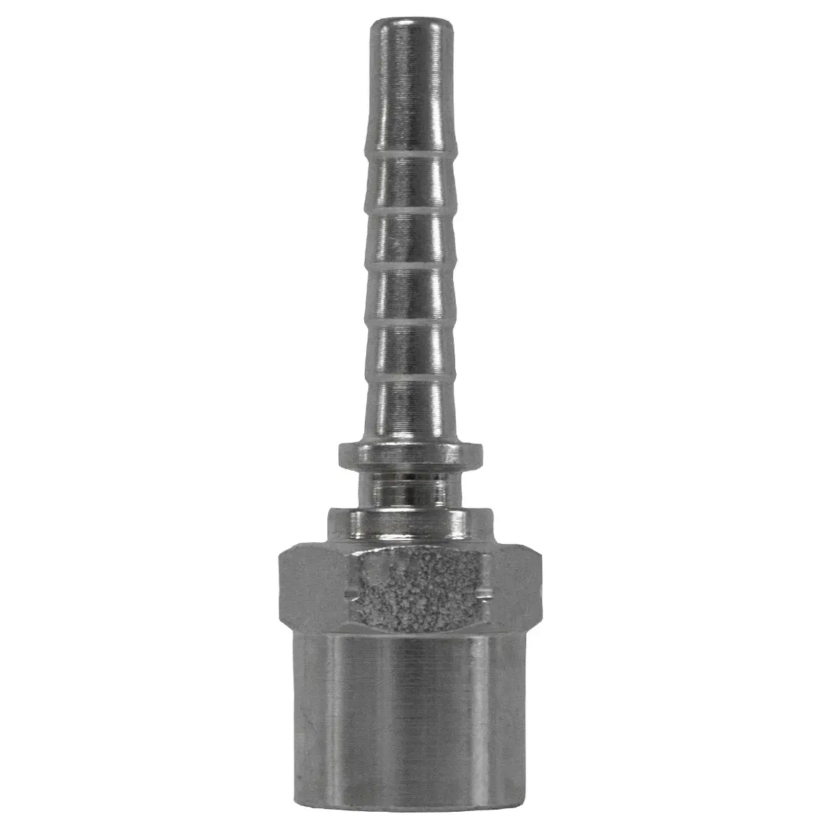 Terminal Prensado Fêmea Rosca 1/4 para Mangueira 1/4" NPT