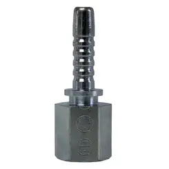 Terminal Fêmea Fixo Rosca 1/2" UNF para Mangueira x 1/4" para Graxa