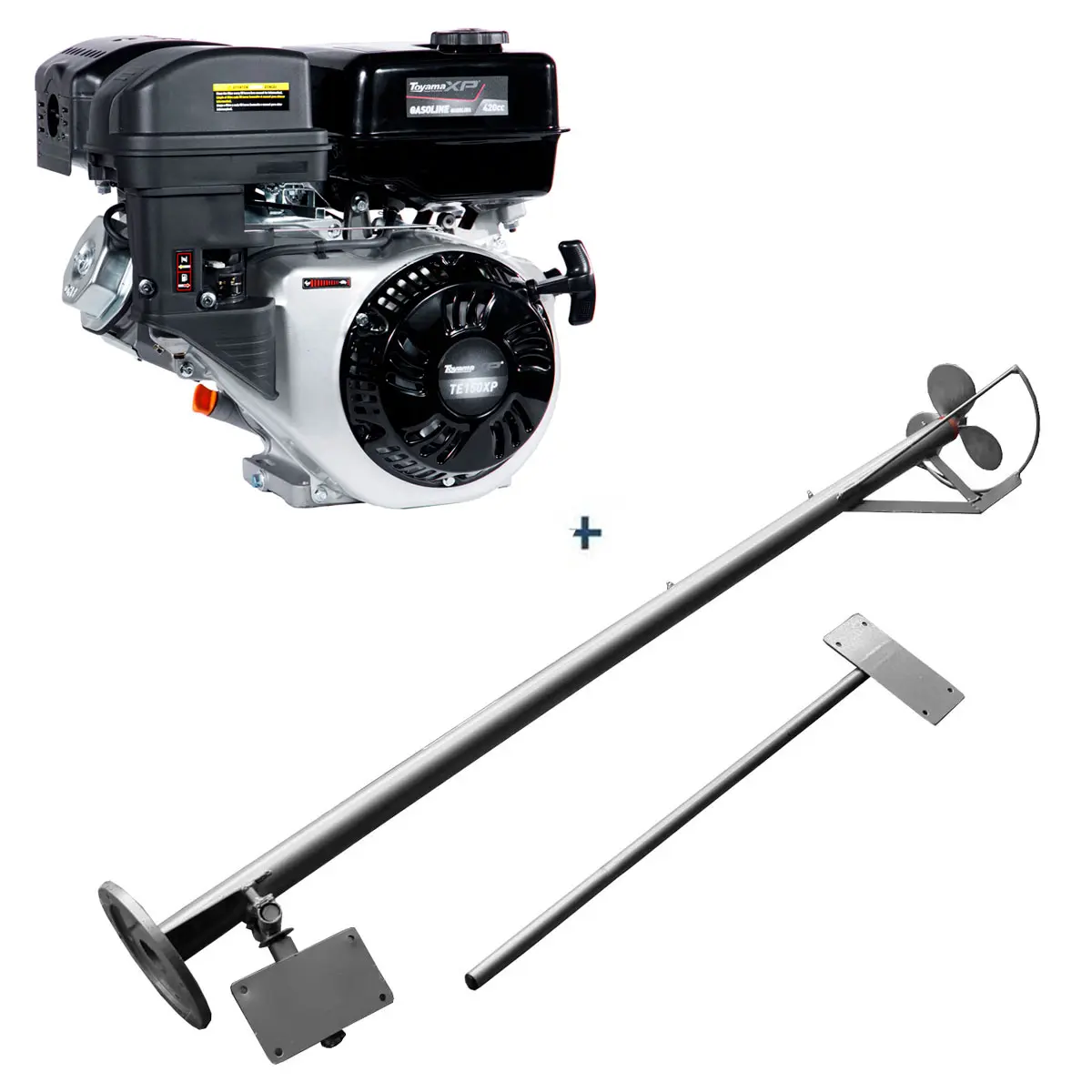 Rabeta para Barco 2,2 m Eixo de 1 Pol com Motor Toyama TE150 15 hp
