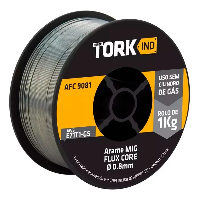 Arame MIG sem Gás 0,8mm Rolo de 1kg AFC-9081 - Loja Proposto