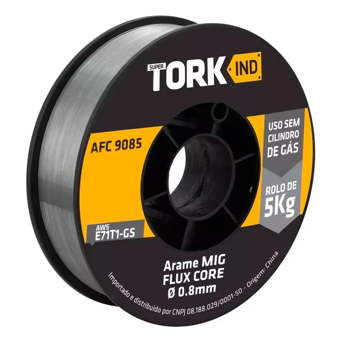 Arame MIG sem Gás 0,8mm Rolo de 5kg AFC-9085