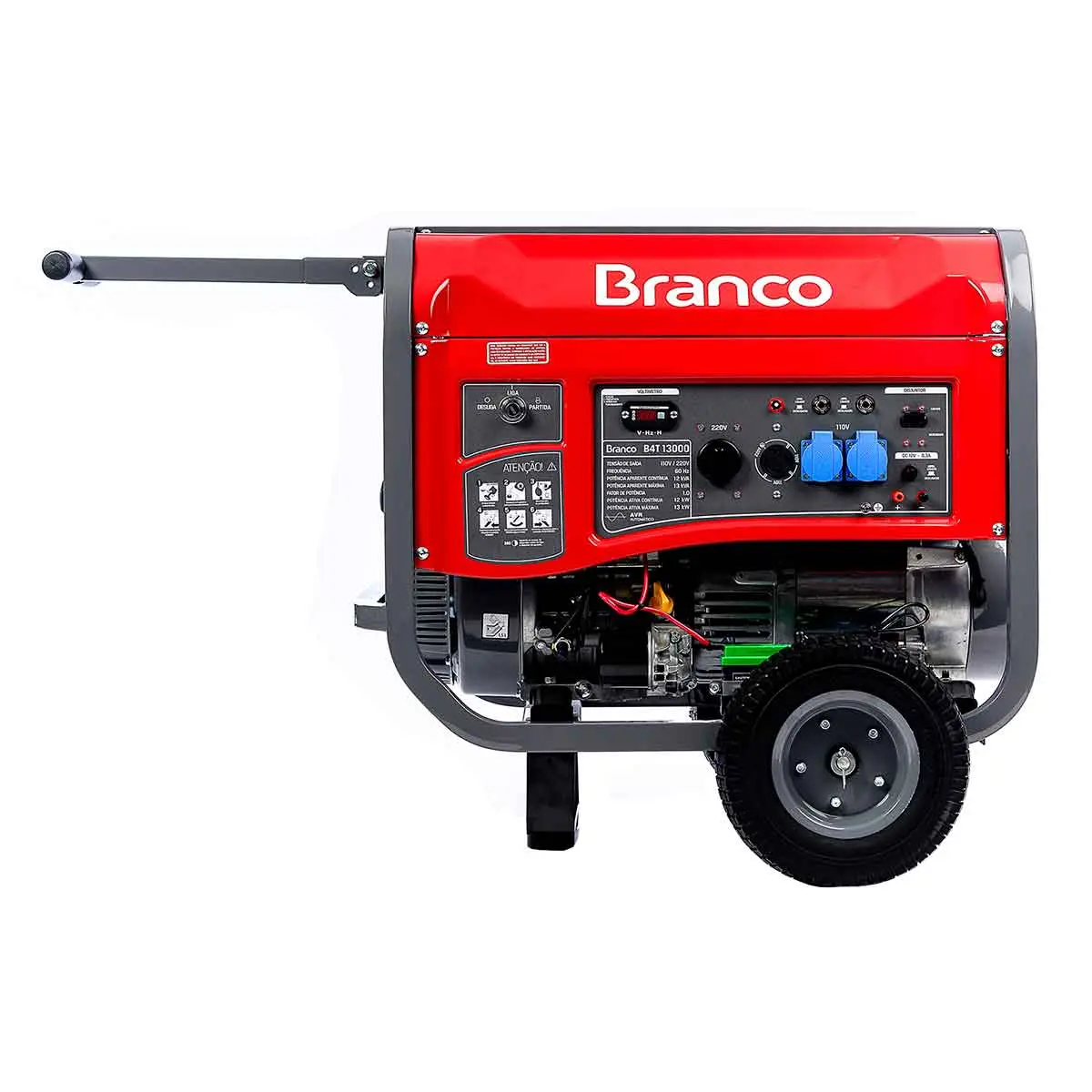 Gerador de Energia a Gasolina 13 KVA Monofásico 110/220V Branco B4T13000E