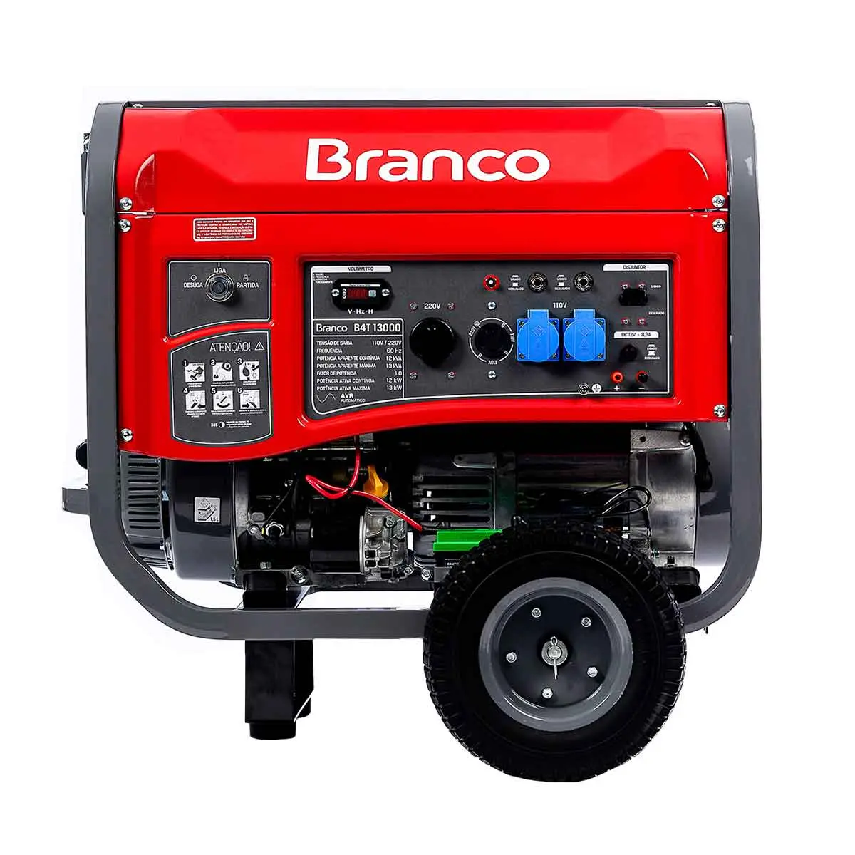 Gerador de Energia a Gasolina 13 KVA Monofásico 110/220V Branco B4T13000E