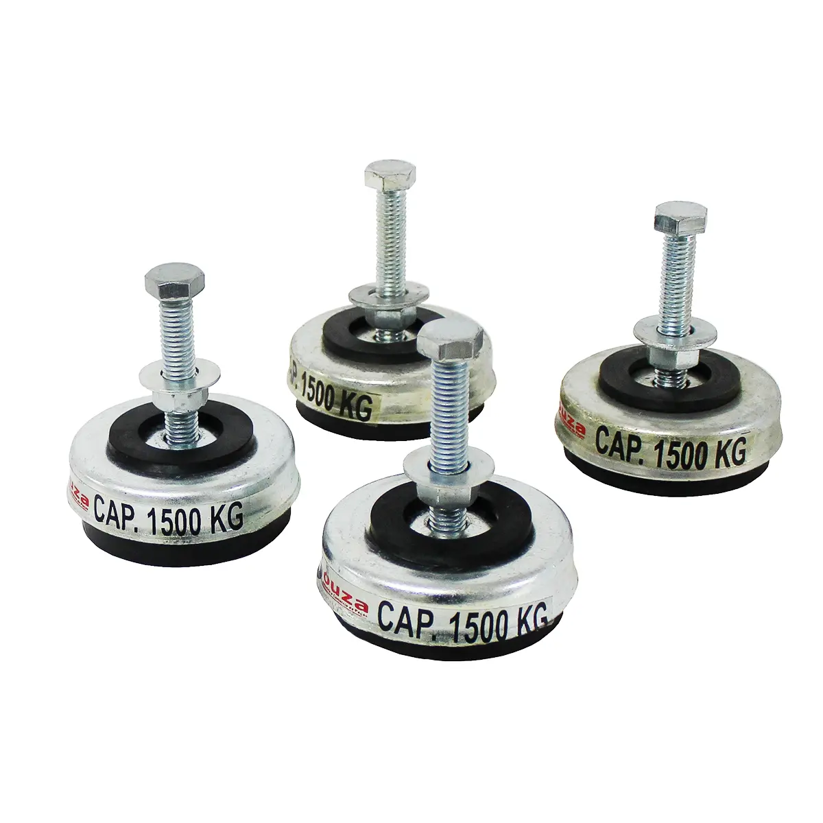 Jogo Amortecedor mini 1/2" de 1500 kg 4 Peças