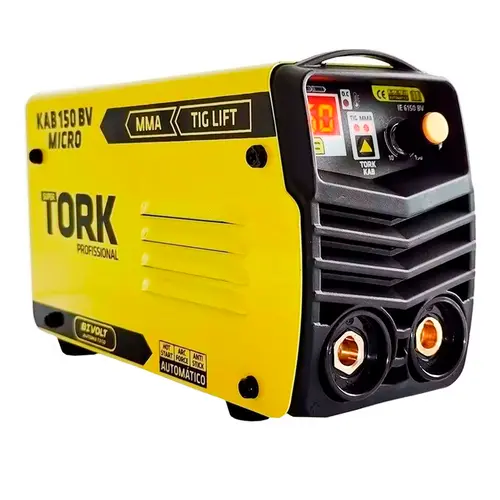 Kit Inversor de 150 A Bivolt com Máscara de Solda e Esquadros 12 kg Super Tork