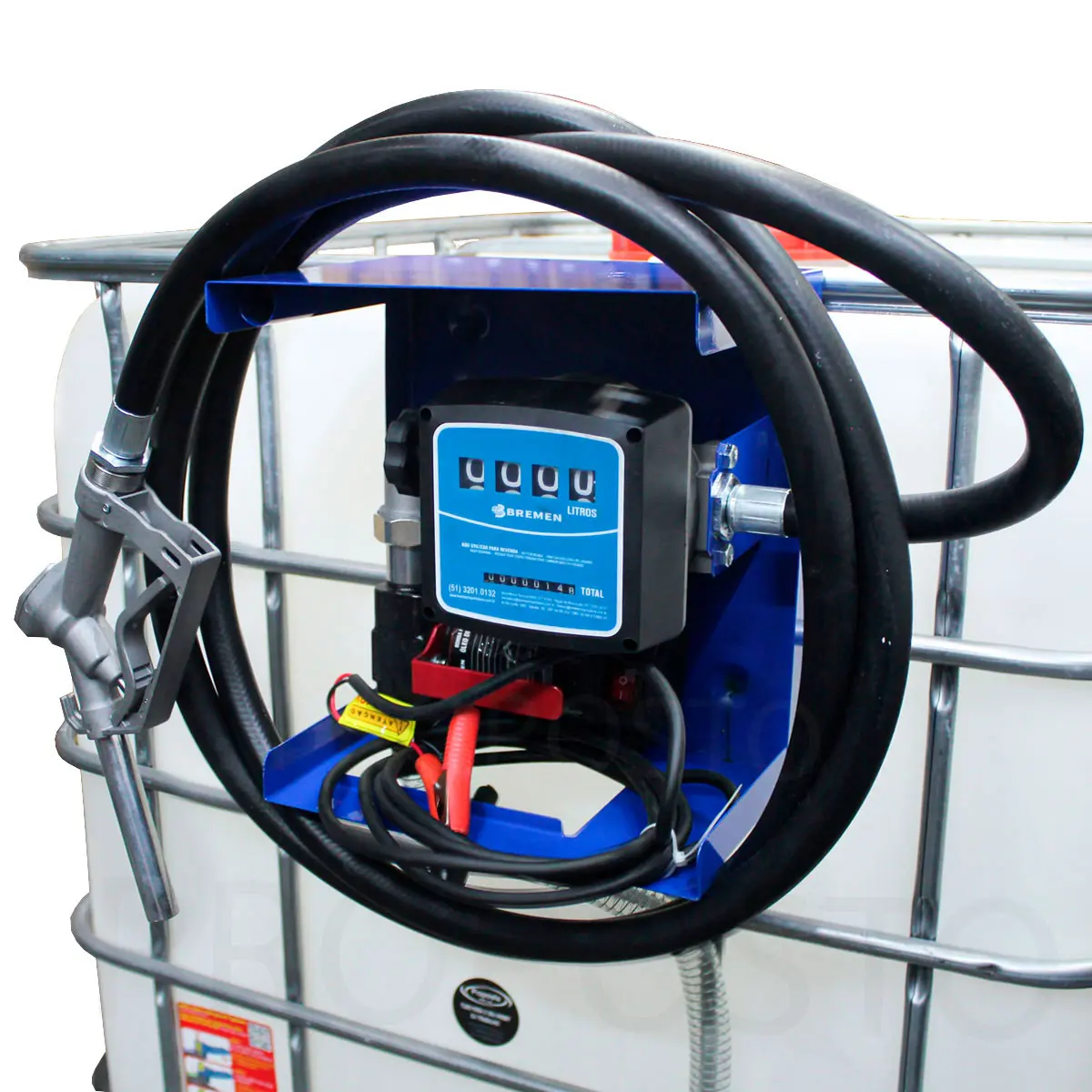 Bomba de Abastecimento Diesel 12V 40l/min Reservatório 1000L