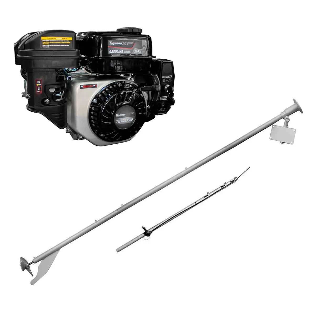 Rabeta Simples 2,2m para Barco com Motor 7 hp Part. Elétrica Toyama TE70EK-XP 004-033