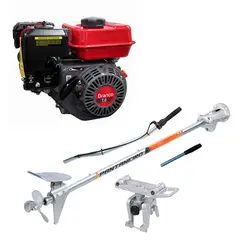 Rabeta Master Plus Pantaneiro 1,7m e Motor Branco 7,0cv B4T