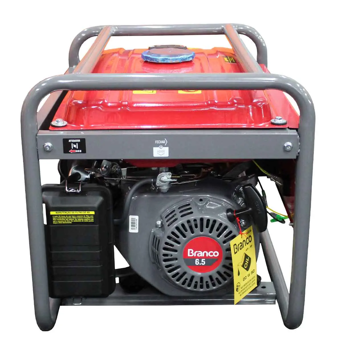 Gerador de Energia a Gasolina 2,2 kVA, Monofásico 110/220V, 6,5 cv Branco B4T-2500S