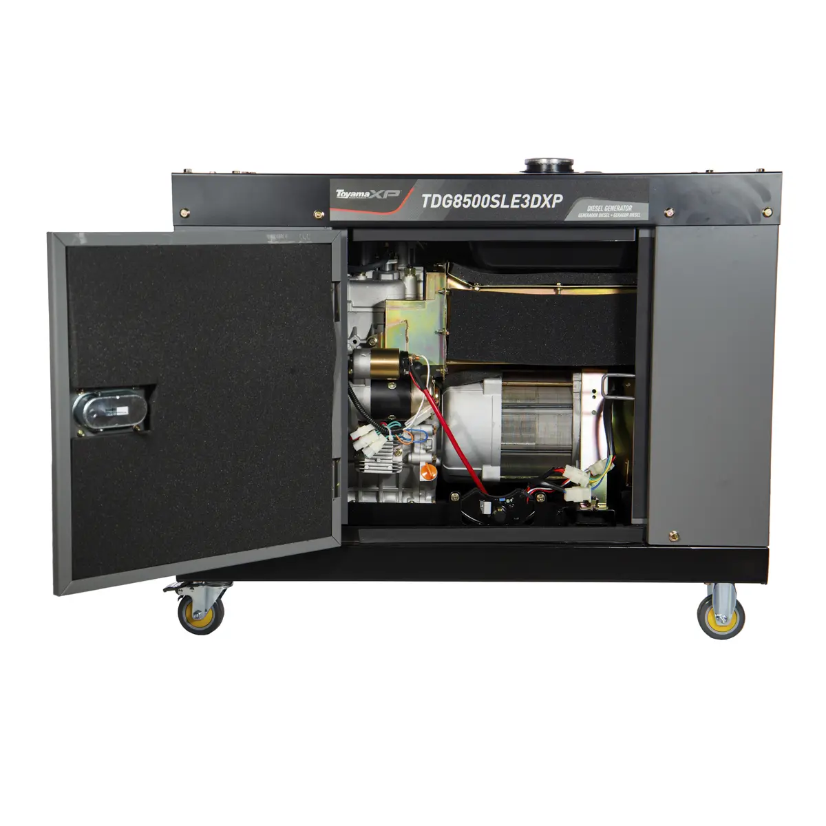 Gerador de Energia a Diesel 7,5 KVA 220V Trifásico TDG8500SLE3DxP Toyama