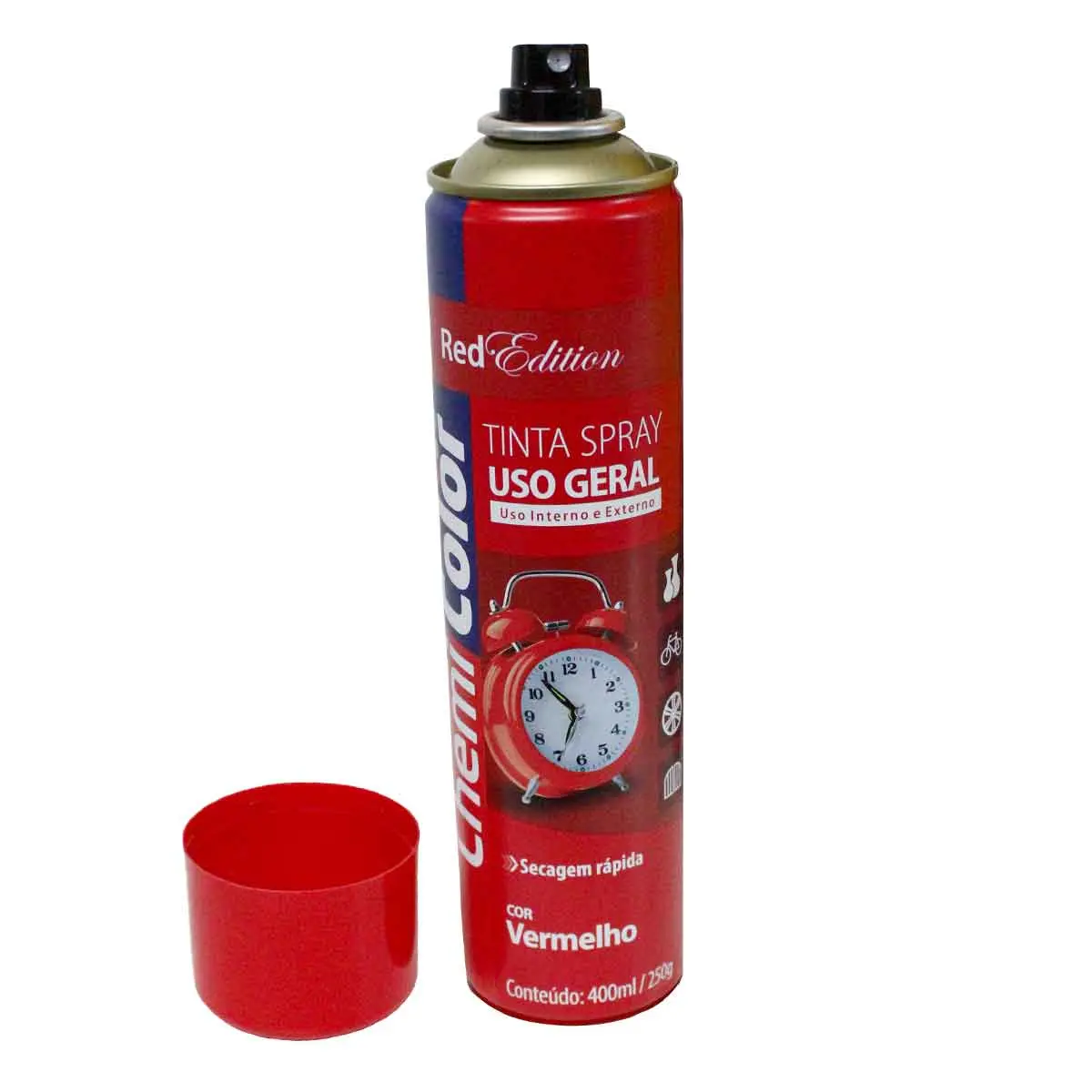 Tinta Spray 400 ml Cor Vermelho Chemicolor