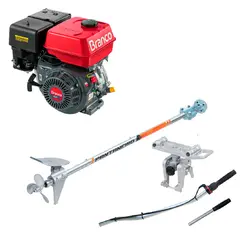 Rabeta Pantaneiro 2,20 m com Motor a Gasolina Branco 15,0 cv