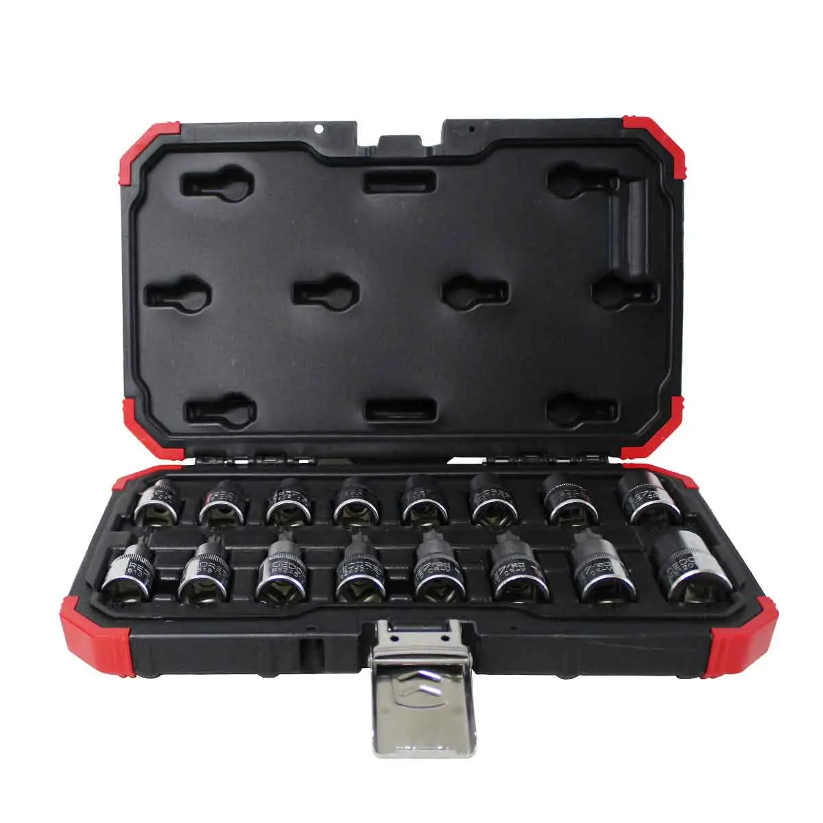Jogo Soquete Torx 1/2" Perfil Hexalobular 16 Peças Gedore Red