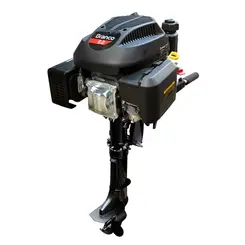 Rabeta Vertical com marcha Kawashima Motor a Gasolina 6,0 cv Part. Manual Branco
