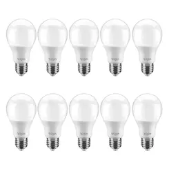 Lâmpada Bulbo LED 9 W Bivolt Branca Fria Elgin A60 10 Unidades