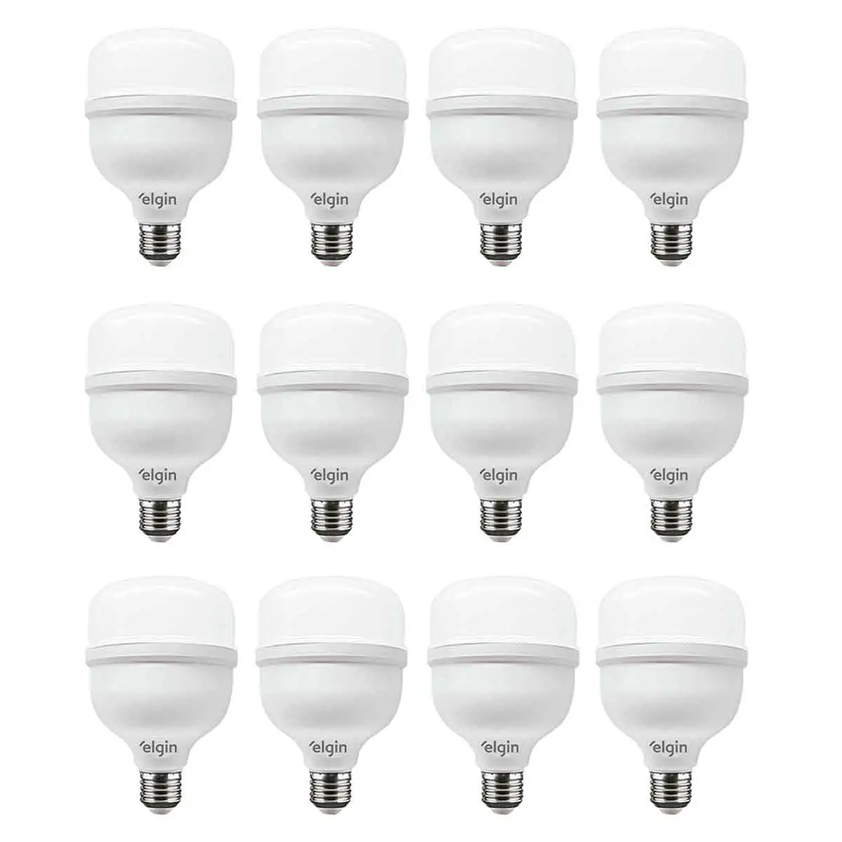 Lâmpada LED Super Bulbo 40 W Bivolt Branca Fria Elgin 12 Unidades